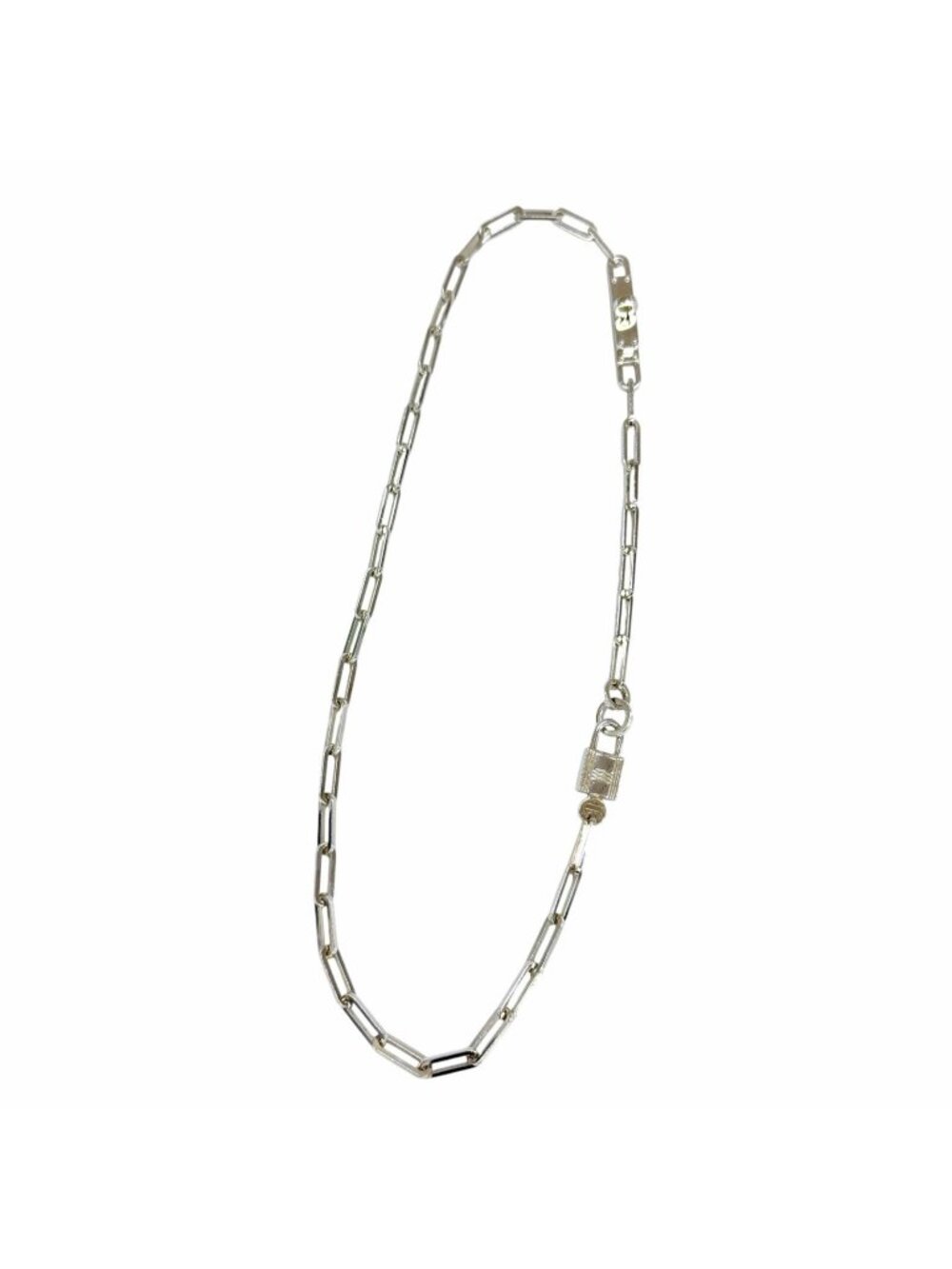 Hermes Alphakelly Necklace Silver